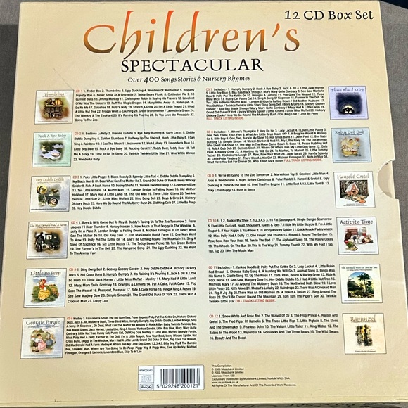 Children Beasley 12 CD’s Box Set Over 400 Songs Stories & Nursery Rhymes - Picture 7 of 7